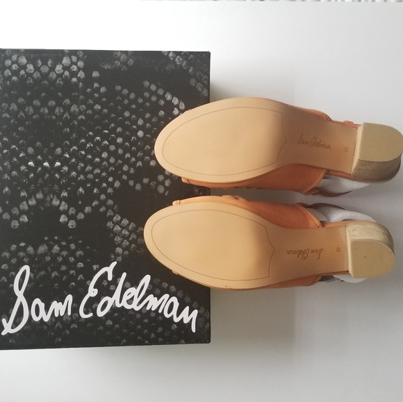 sam edelman holly ginger leather sandal bootie - Picture 4 of 8